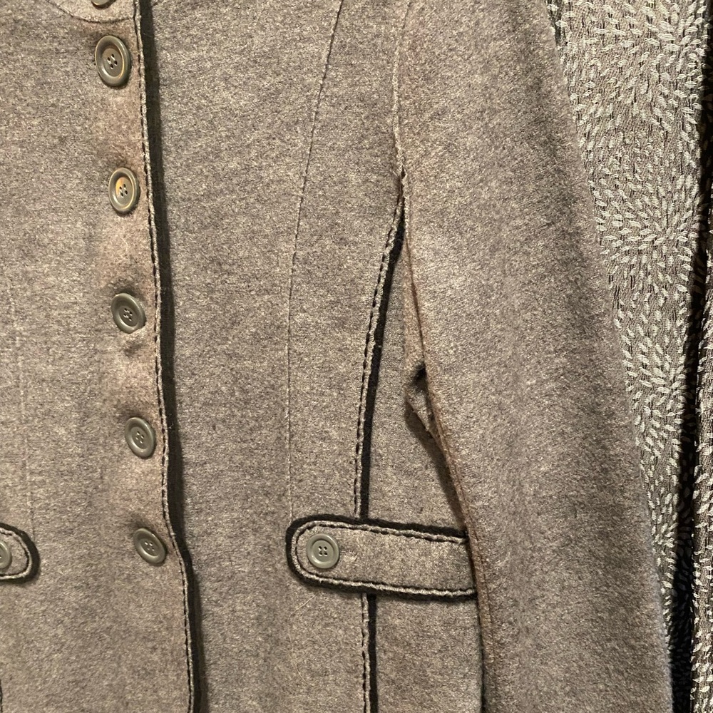 TALBOTS Vintage 100% Merino Wool Jacket - Picture 4 of 5